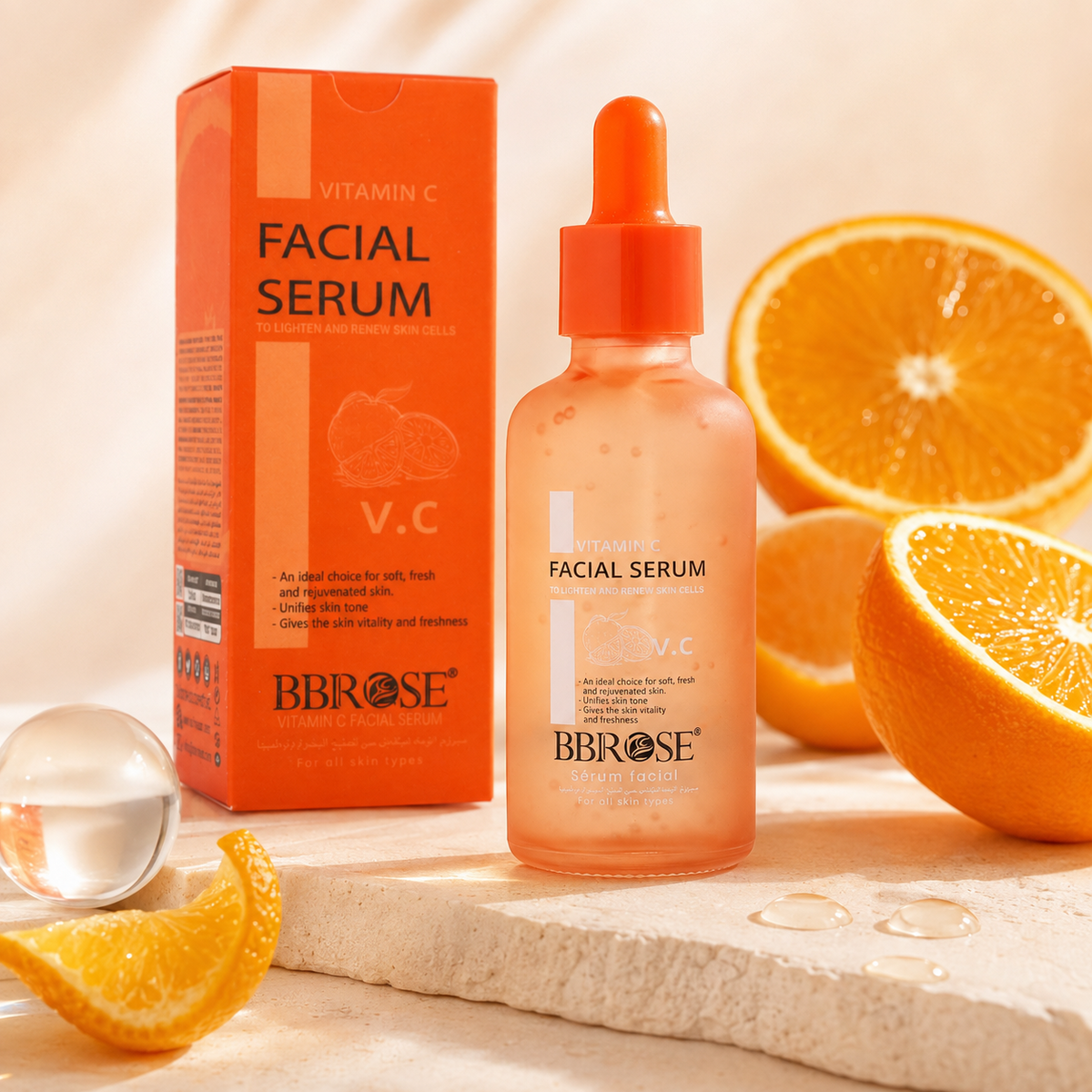 BBROSE Vitamin C Facial Serum – Brightening & Skin-Renewing Serum for All Skin Types