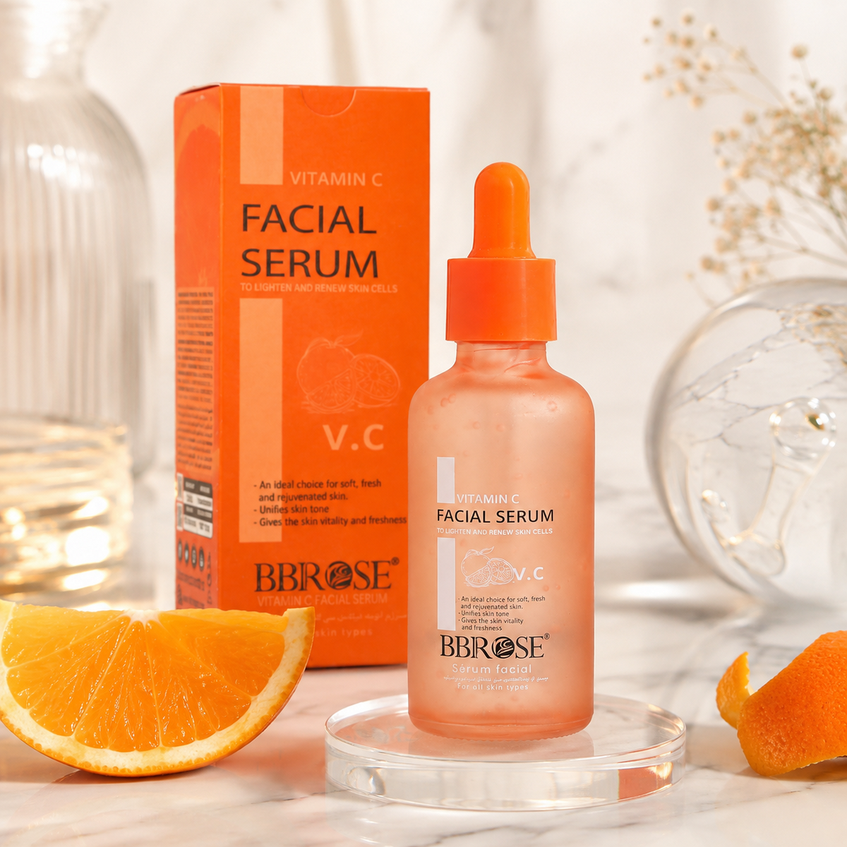 BBROSE Vitamin C Facial Serum – Brightening & Skin-Renewing Serum for All Skin Types