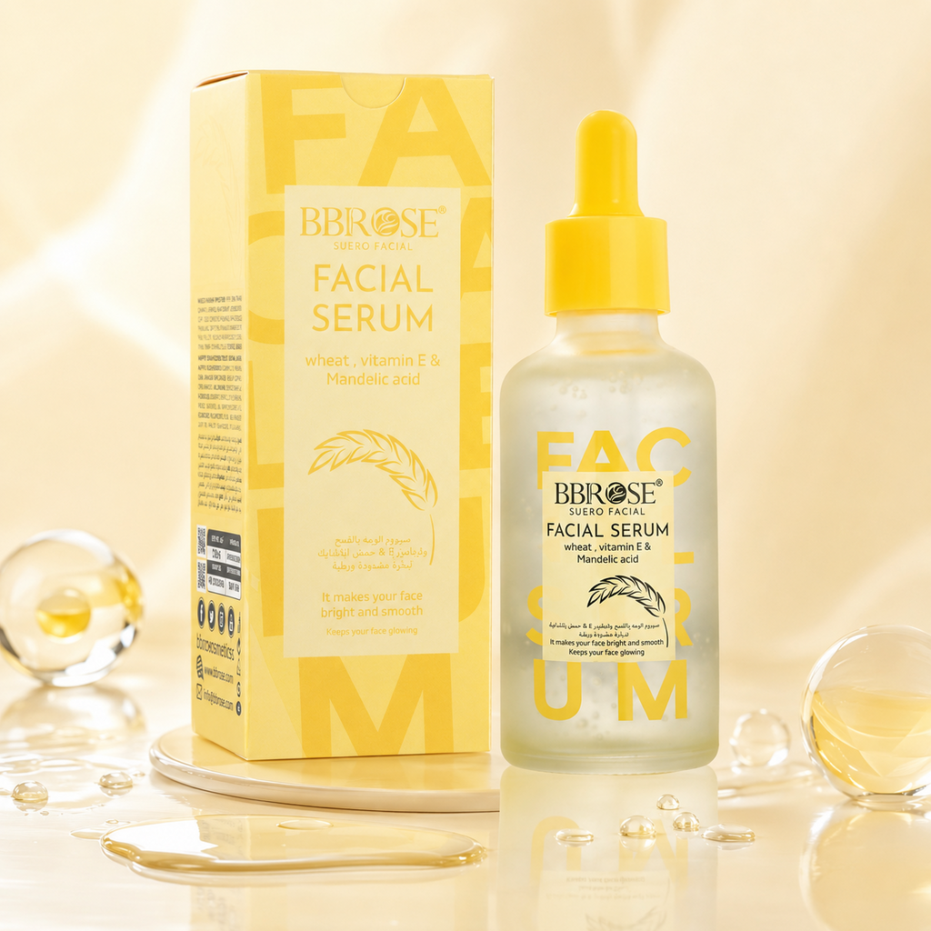 BBROSE Wheat, Vitamin E & Mandelic Acid Facial Serum – Brightening & Smoothing Care