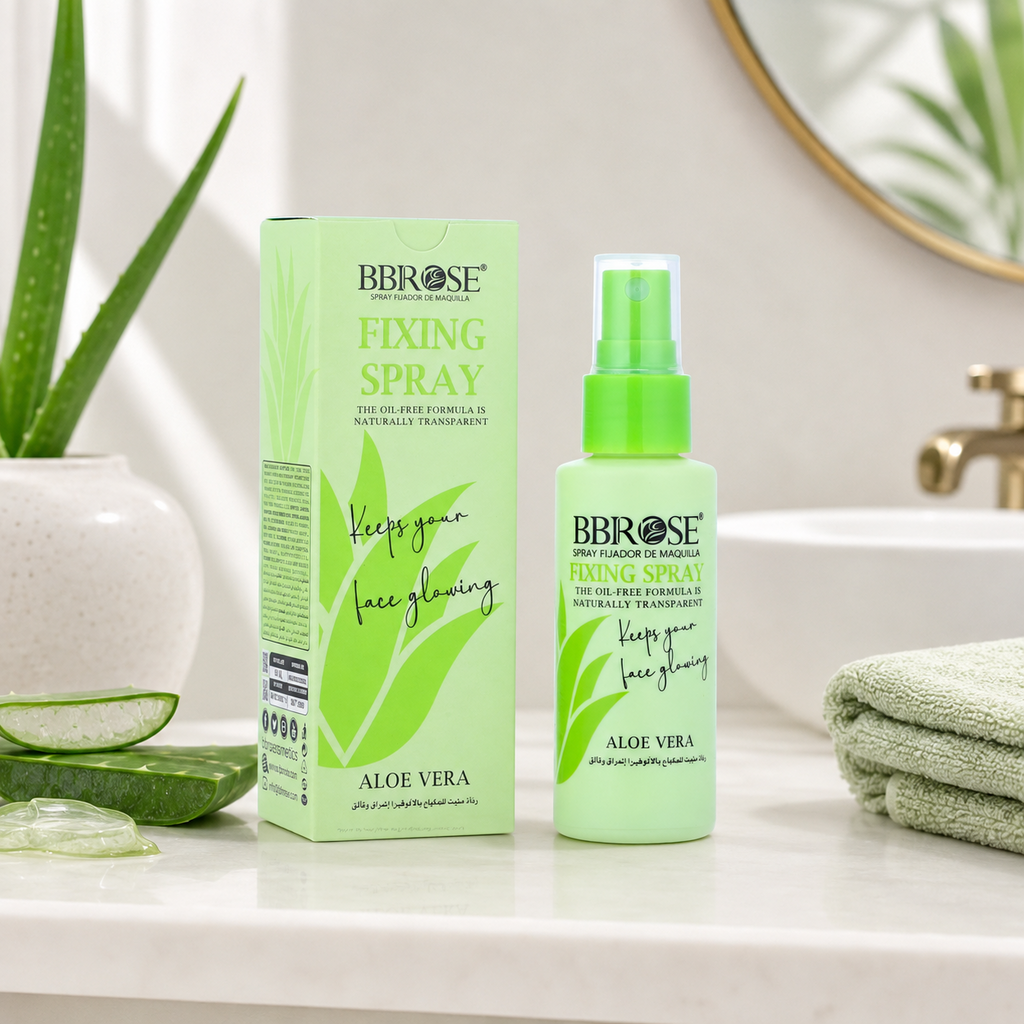 BBROSE Aloe Vera Fixing Spray – Oil-Free Transparent Makeup Setting Mist