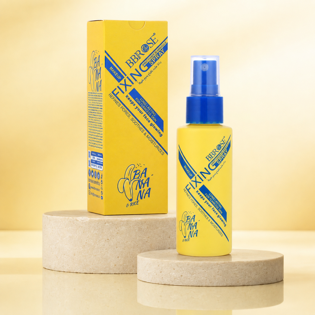 BBROSE Banana & Rice Makeup Fixing Spray – Long-Lasting, Moisturizing & Pore-Refining Setting Mist