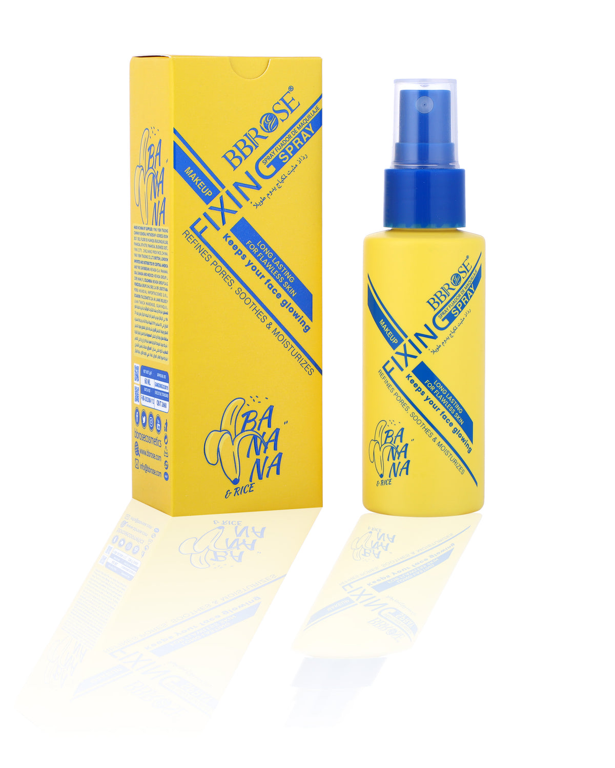 BBROSE Banana & Rice Makeup Fixing Spray – Long-Lasting, Moisturizing & Pore-Refining Setting Mist