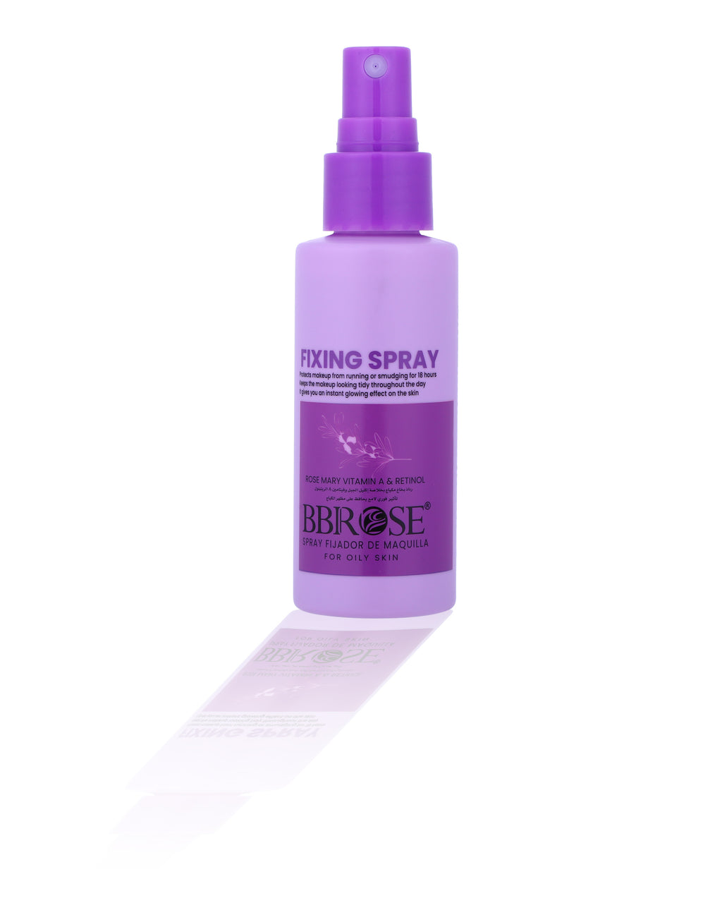 Rosemary Vitamin A & Retinol Fixing Spray (60ml) | 18-Hour Makeup Protection from Smudging & Running | Long-Lasting & Oil-Control Formula | Instant Glow for a Fresh Look