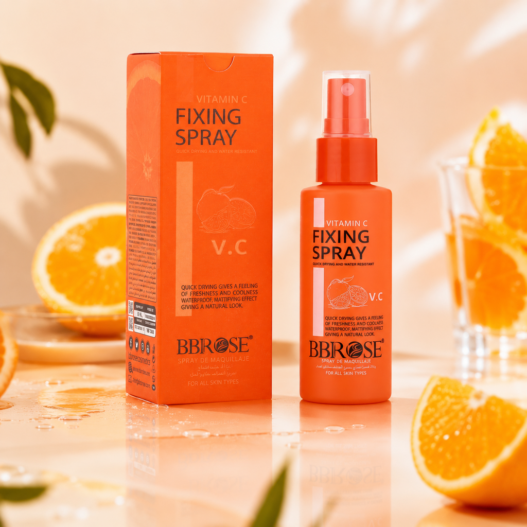BBROSE Vitamin C Fixing Spray – Quick-Drying, Water-Resistant Mattifying Makeup Setting Mist