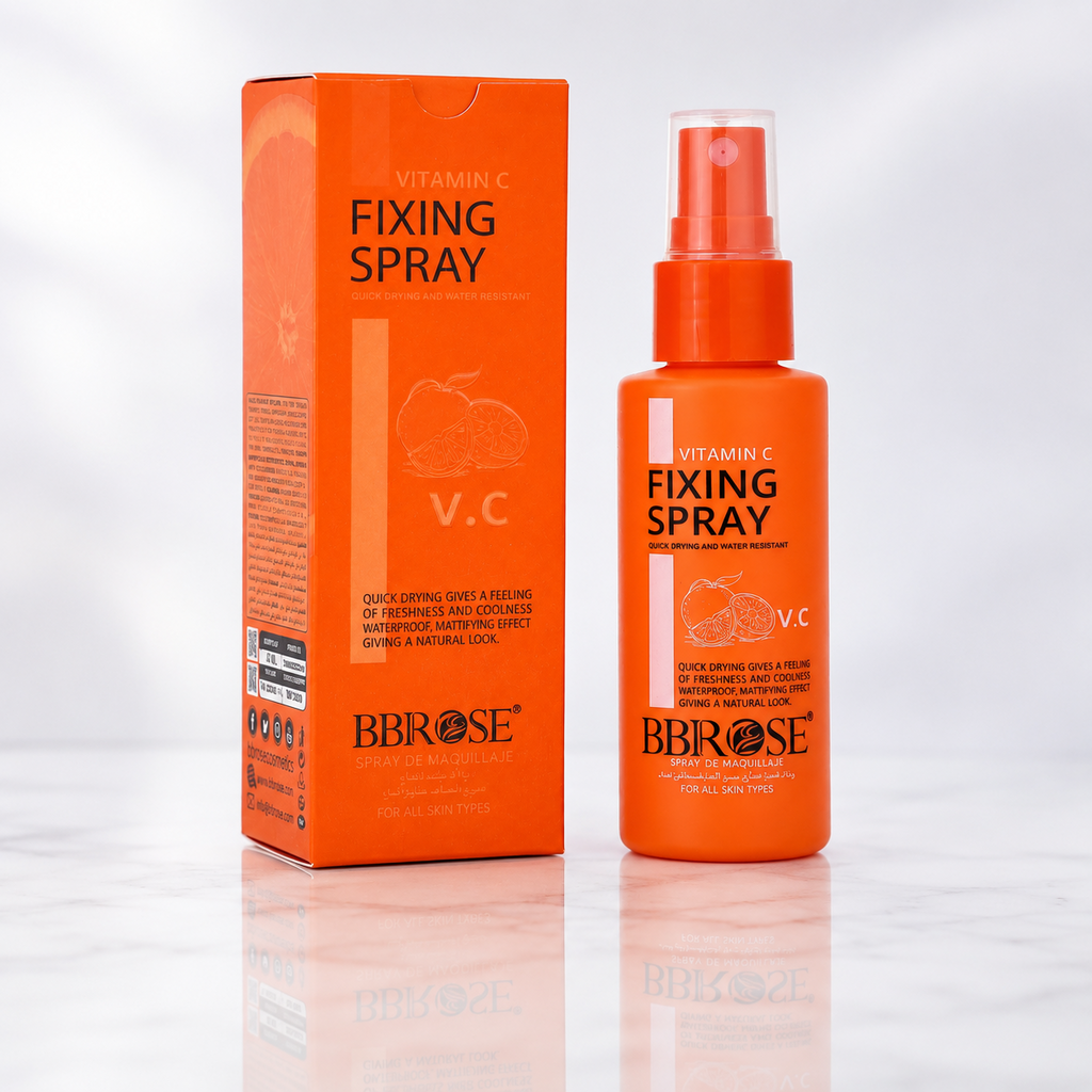 BBROSE Vitamin C Fixing Spray – Quick-Drying, Water-Resistant Mattifying Makeup Setting Mist