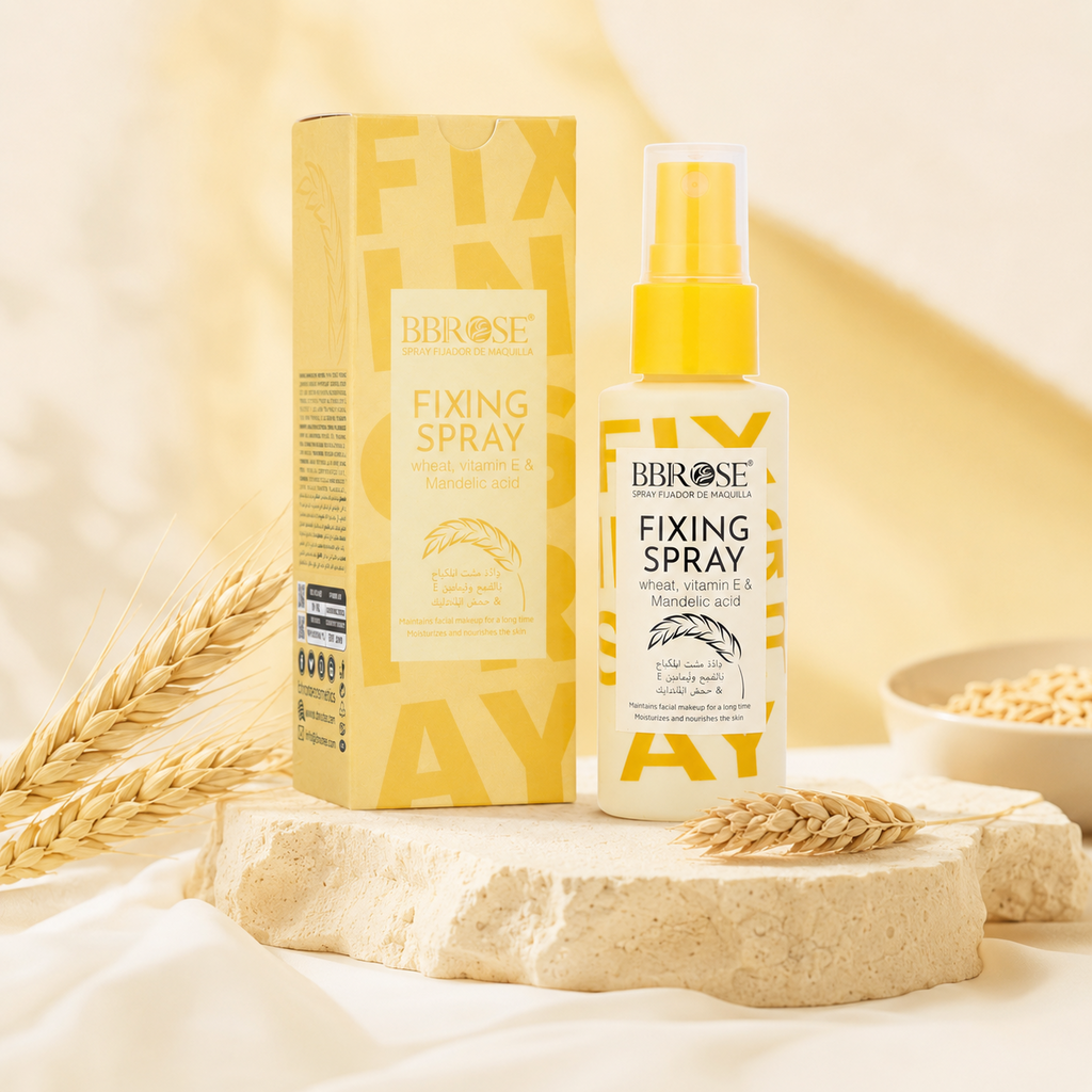 BBROSE Fixing Spray with Wheat, Vitamin E & Mandelic Acid – Long-Lasting Makeup Setting Mist