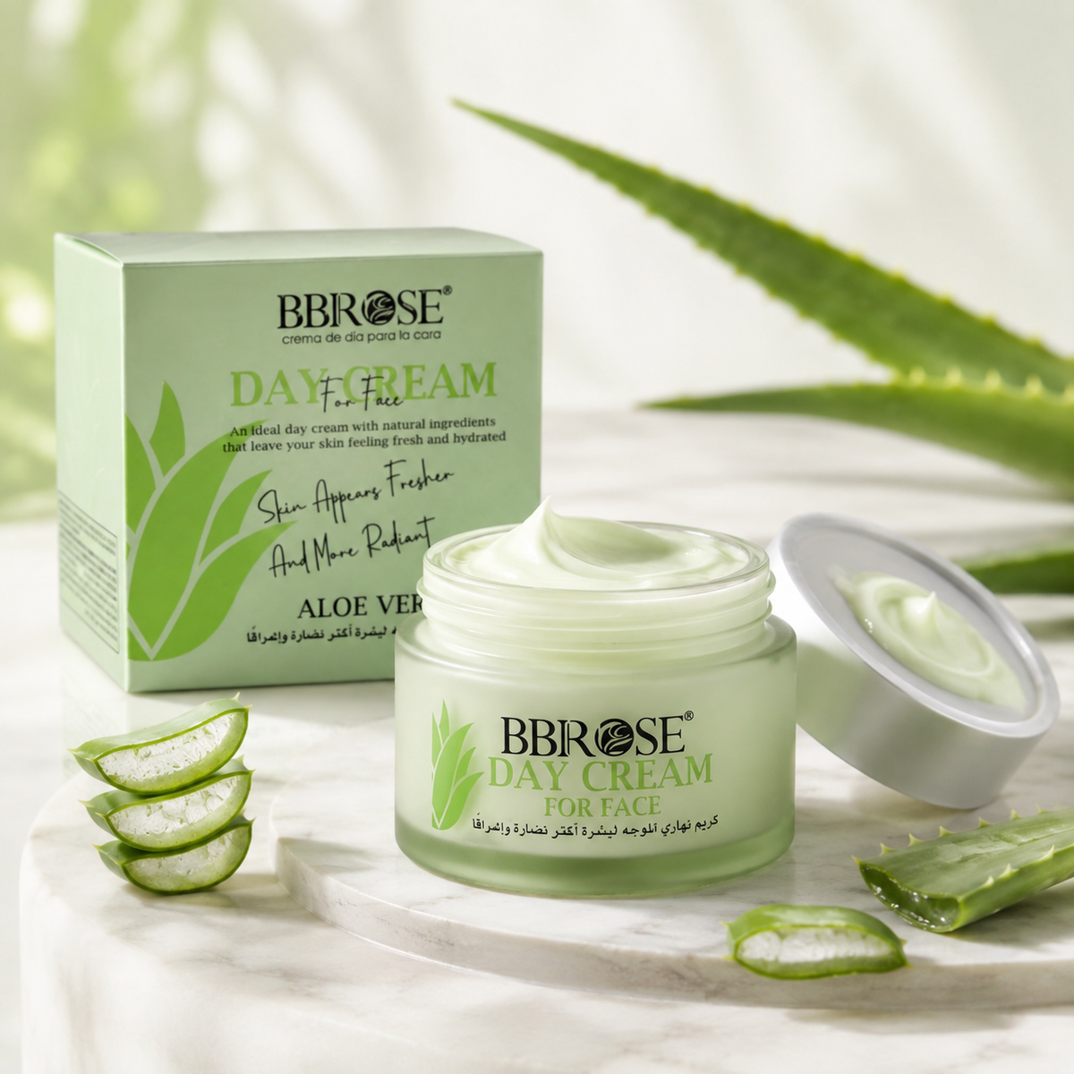 BBROSE Aloe Vera Day Cream for Face – Hydrating and Radiance-Enhancing Daily Moisturizer