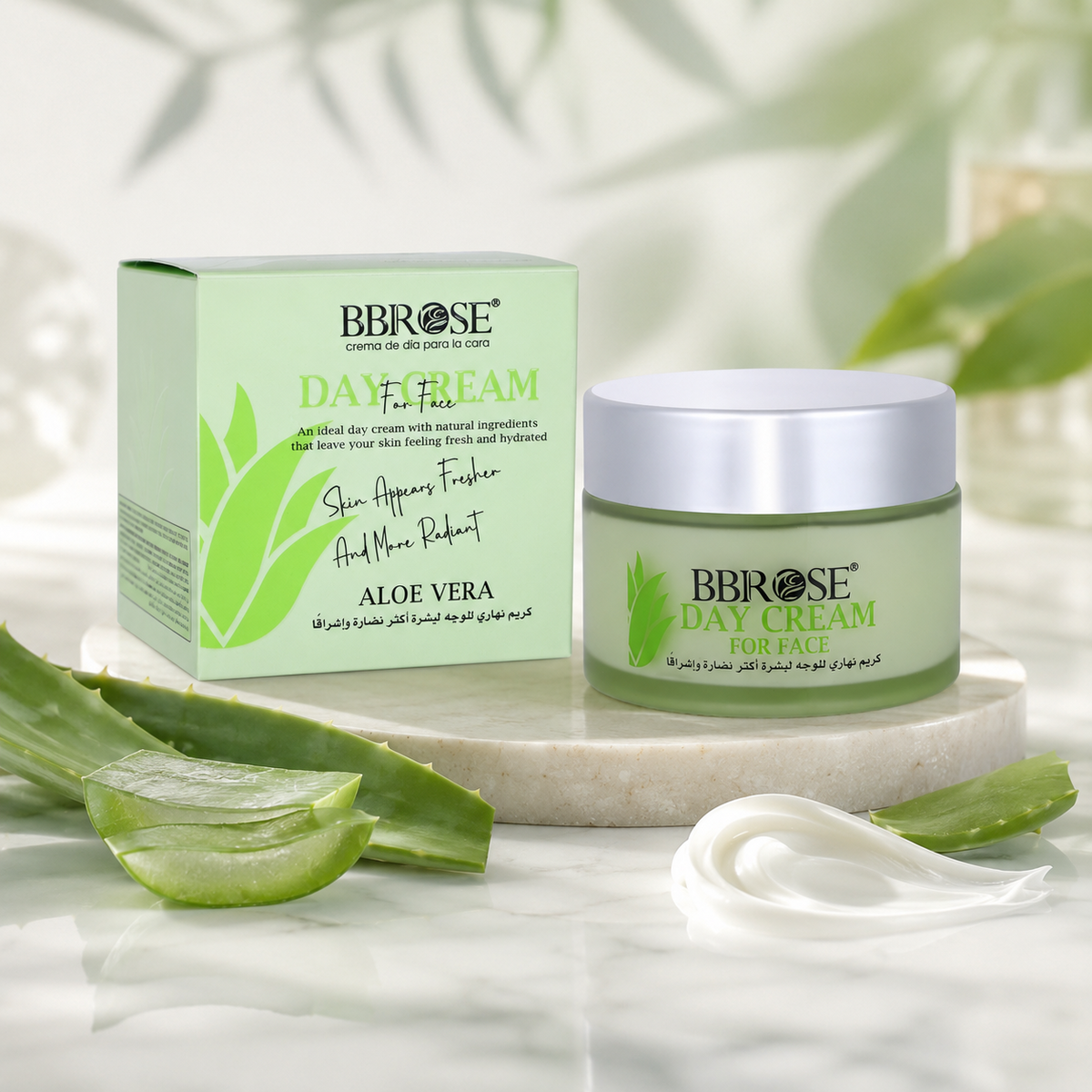 BBROSE Aloe Vera Day Cream for Face – Hydrating and Radiance-Enhancing Daily Moisturizer