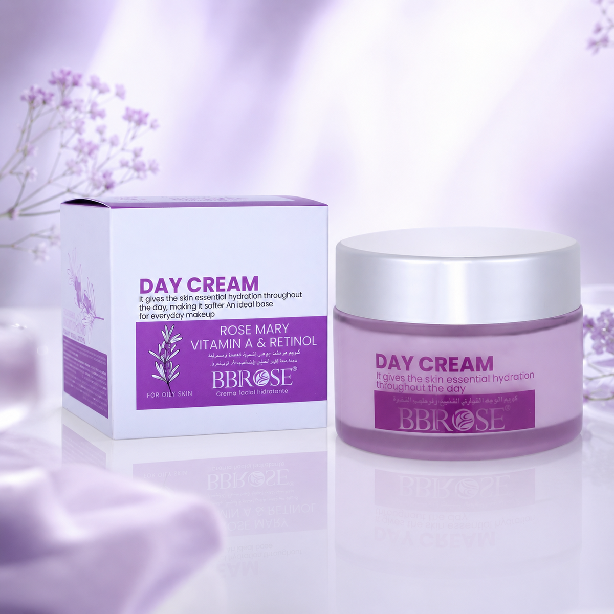 BBROSE Rosemary, Vitamin A & Retinol Day Cream for Oily Skin – Hydrating Daily Face Cream