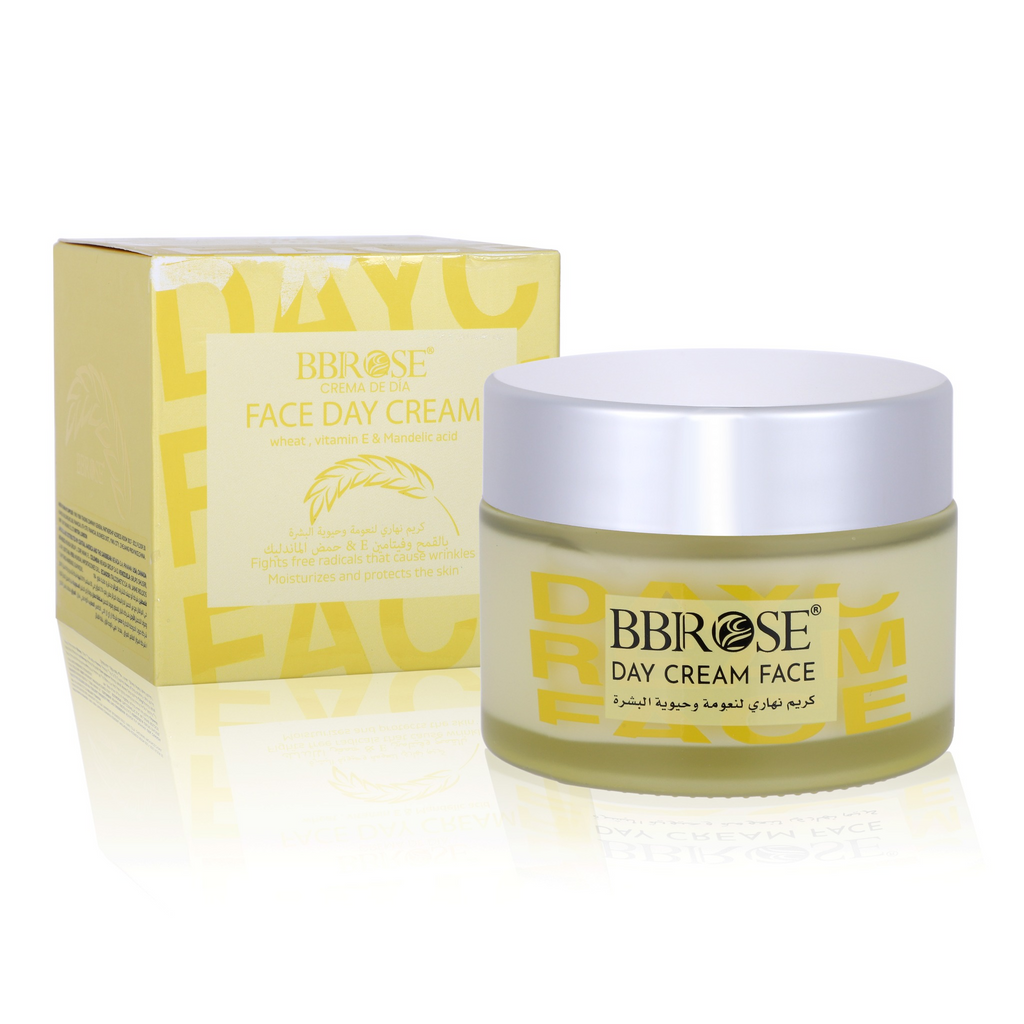BBROSE Wheat, Vitamin E & Mandelic Acid Face Day Cream – Moisturizing and Antioxidant Daily Facial Cream