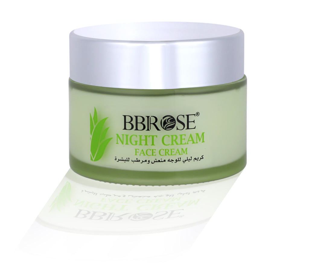 BBROSE Aloe Vera Night Cream for Face – Moisturizing, Refreshing and Non-Greasy Overnight Cream