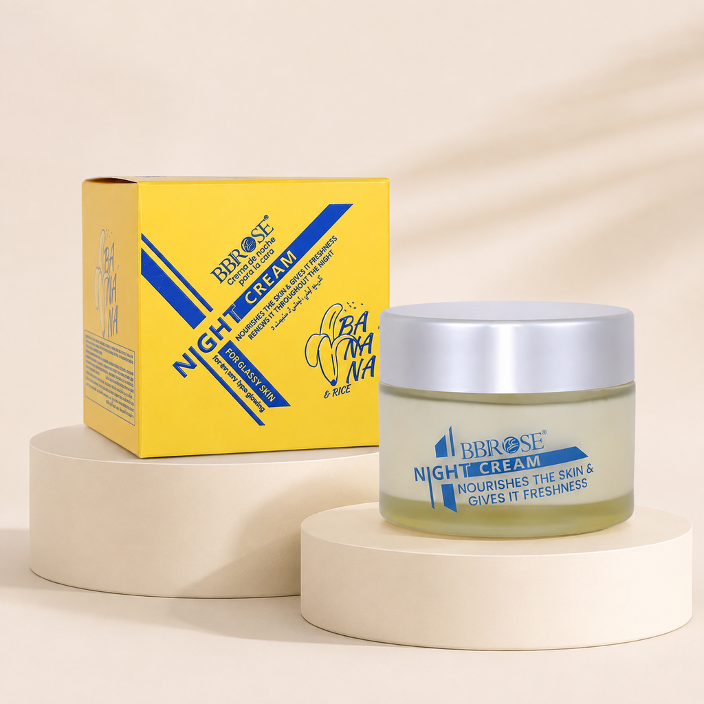 BBROSE Banana & Rice Night Cream – Nourishing Overnight Face Cream for Fresh, Glowing Skin