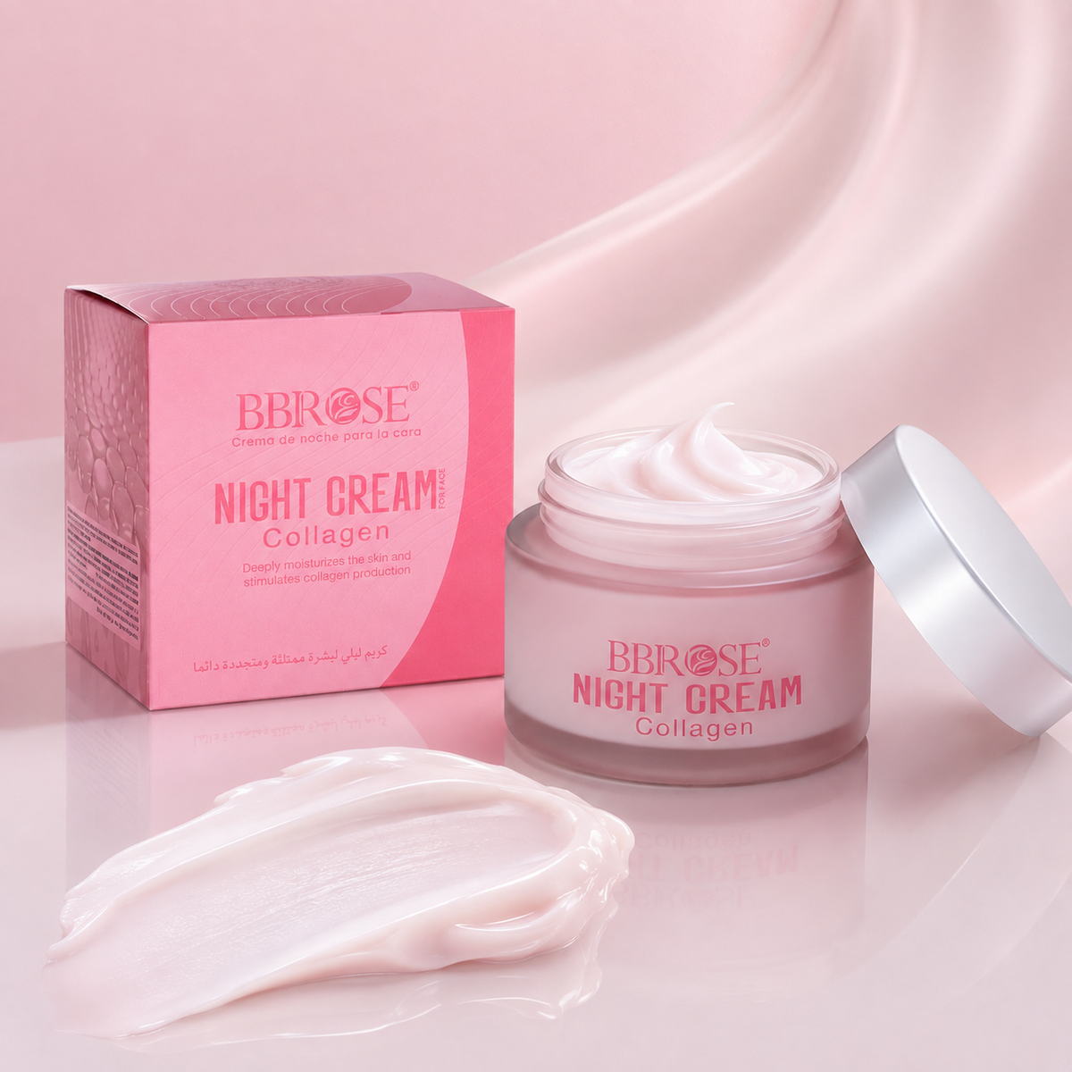BBROSE Collagen Night Cream – Deeply Moisturizing Overnight Facial Cream