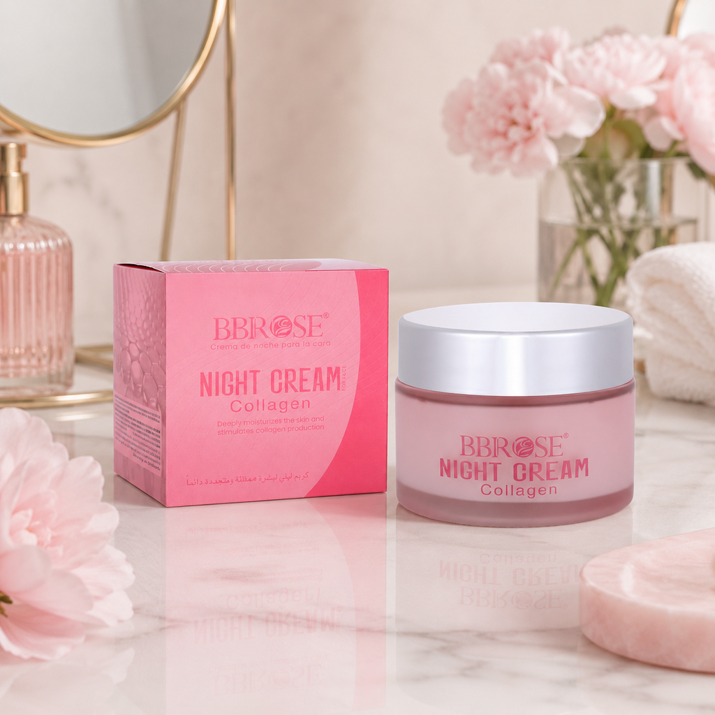 BBROSE Collagen Night Cream – Deeply Moisturizing Overnight Facial Cream