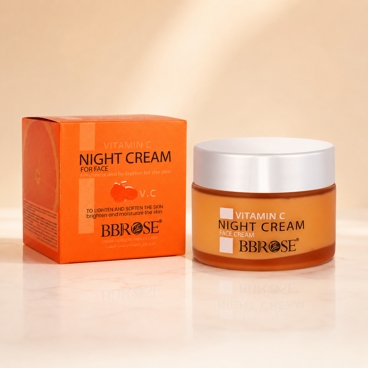 Vitamin C Night Cream (50ml) | Brightens & Hydrates Skin | Enhances Fairness & Softness | Deep Moisturization for a Radiant & Even-Toned Complexion