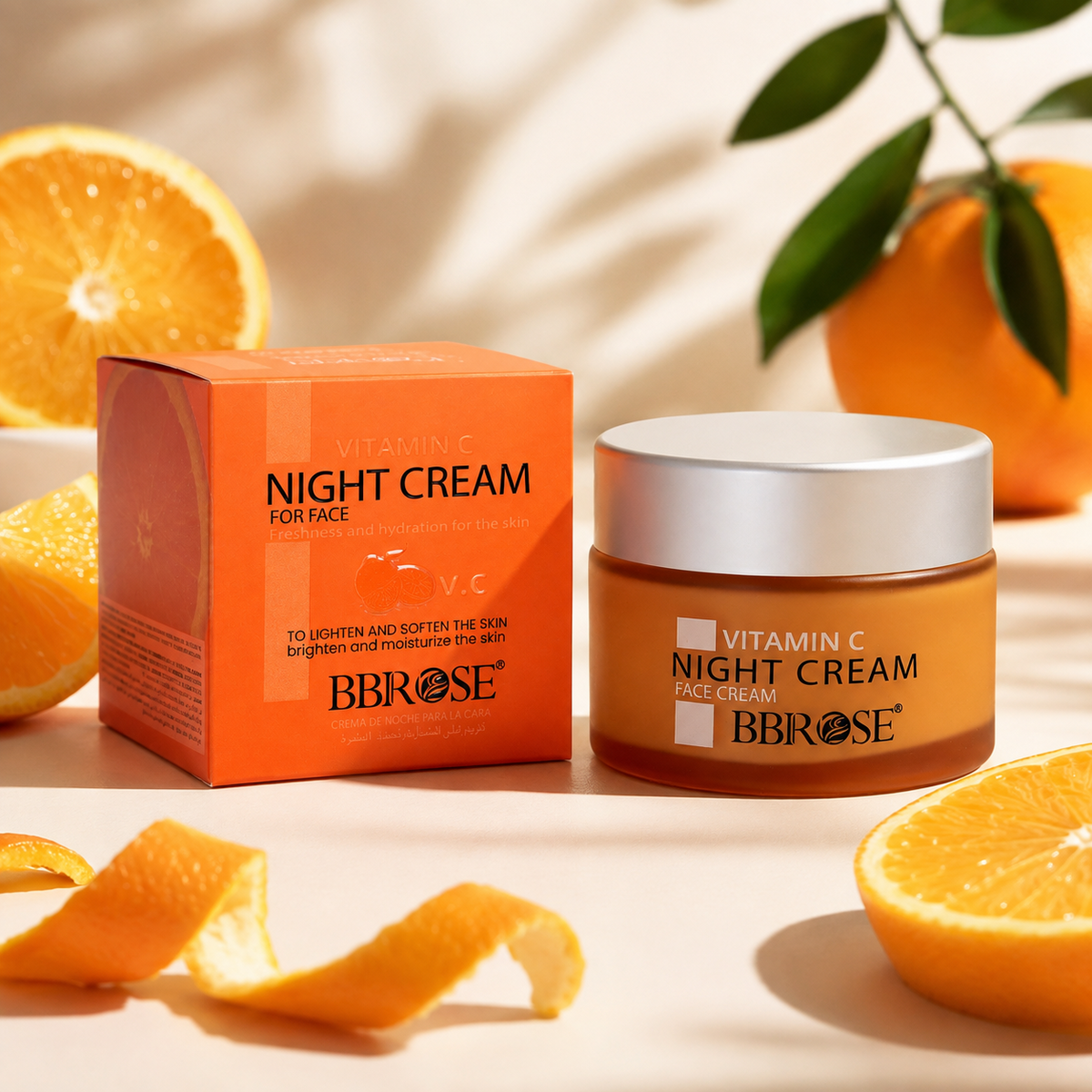 Vitamin C Night Cream (50ml) | Brightens & Hydrates Skin | Enhances Fairness & Softness | Deep Moisturization for a Radiant & Even-Toned Complexion