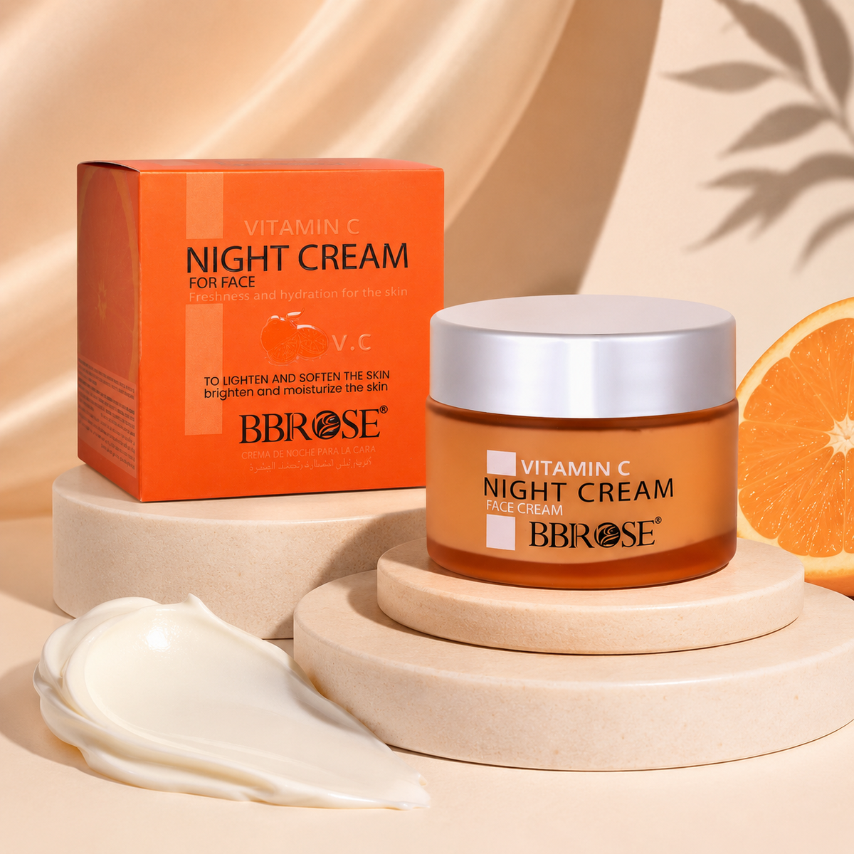 Vitamin C Night Cream (50ml) | Brightens & Hydrates Skin | Enhances Fairness & Softness | Deep Moisturization for a Radiant & Even-Toned Complexion