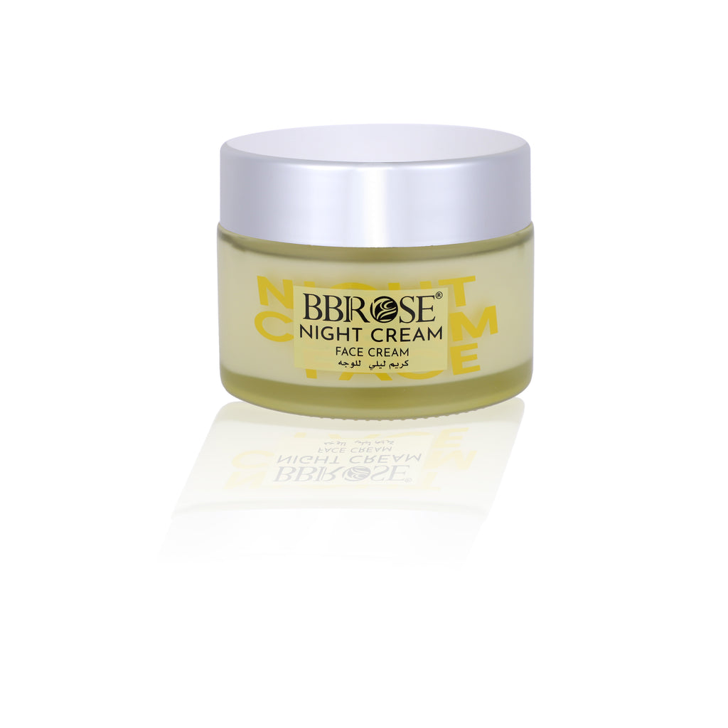 BBROSE Wheat, Vitamin E & Mandelic Acid Night Cream – Refreshing, Non-Greasy Overnight Facial Moisturizer