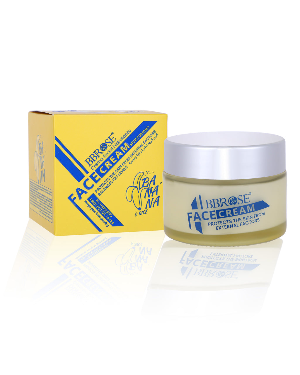 Banana & Rice Moisturizing Face Cream – Nourishing Protective Cream for Balanced, Glowing Skin