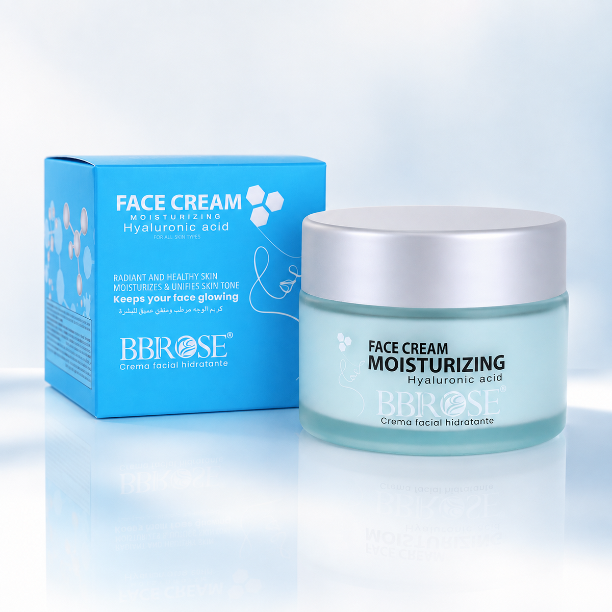 Hyaluronic Acid Moisturizing Face Cream – Hydrating and Tone-Unifying Facial Cream for All Skin Types