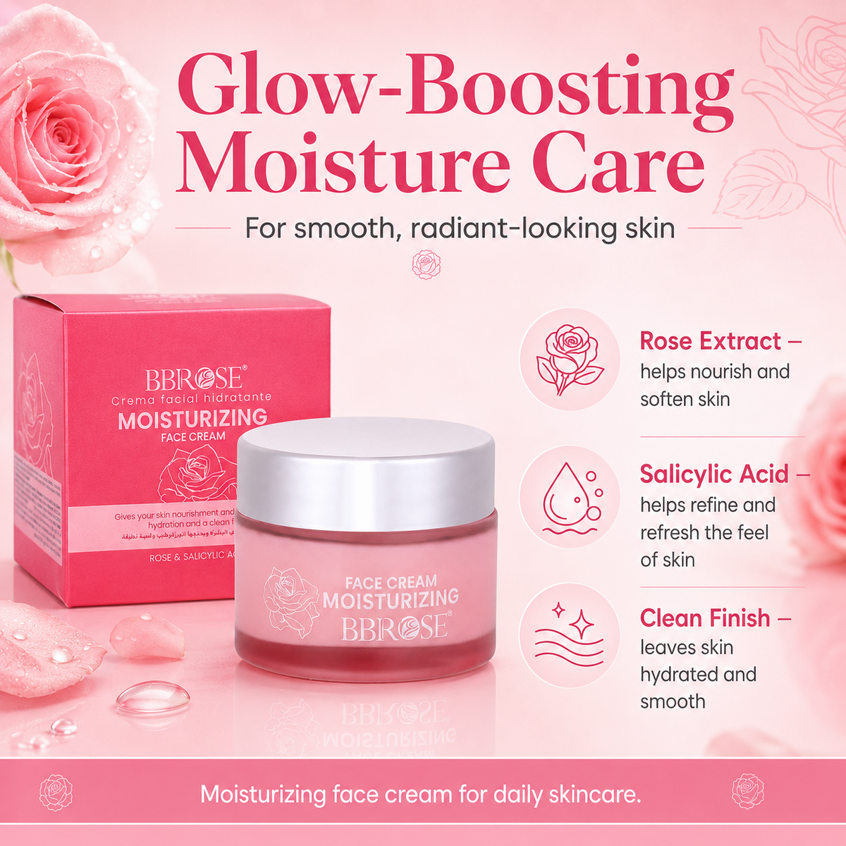 Rose & Salicylic Acid Moisturizing Face Cream