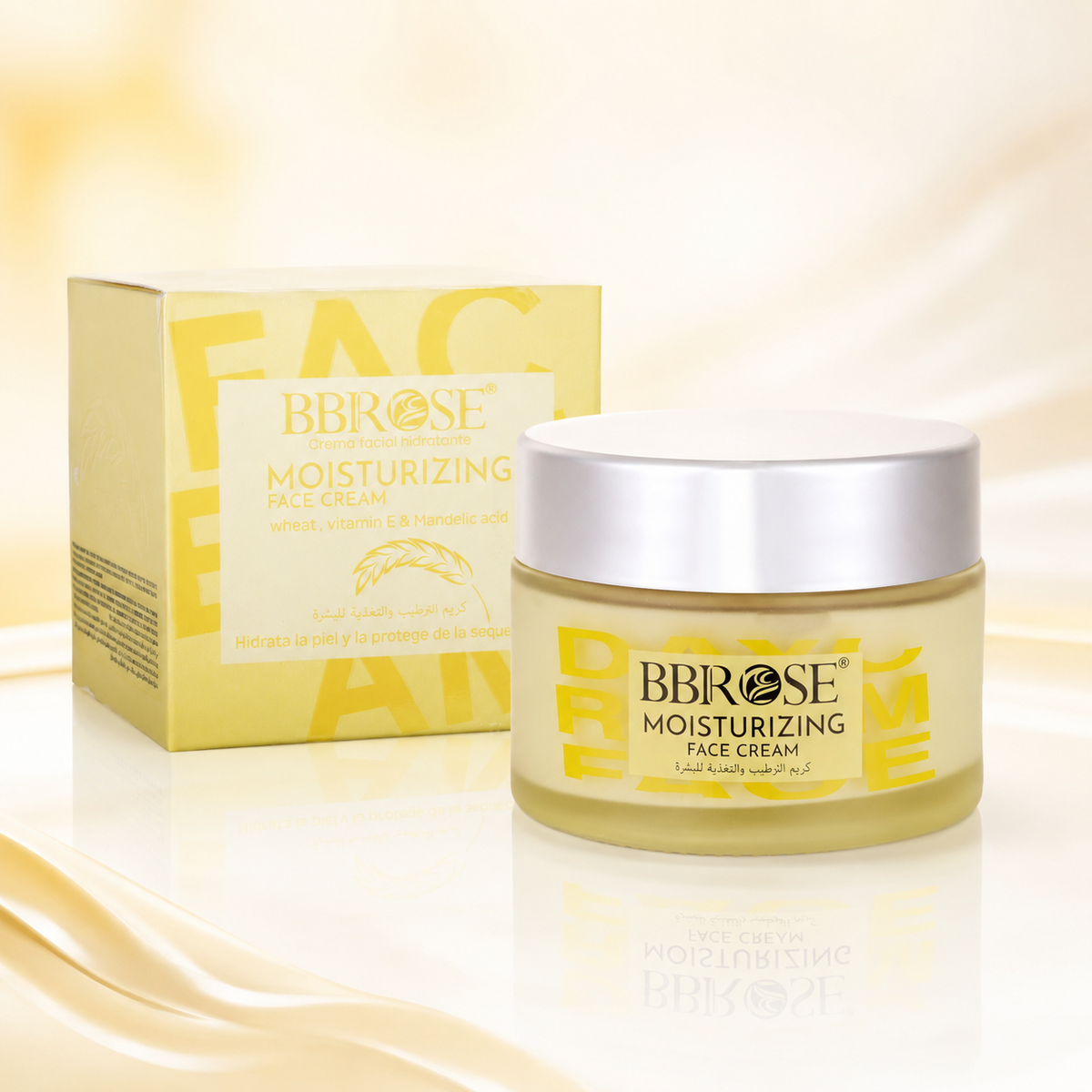 Wheat, Vitamin E & Mandelic Acid Moisturizing Face Cream – Hydrating and Nourishing Facial Cream