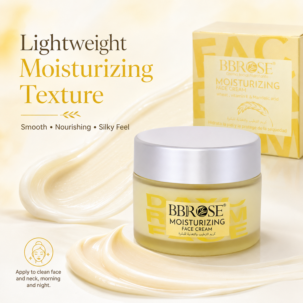 Wheat, Vitamin E & Mandelic Acid Moisturizing Face Cream – Hydrating and Nourishing Facial Cream