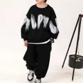 Trendy Autumn 2-Piece Boys' Pants Suit, Ages 4-14 | Color: Black | Image 1