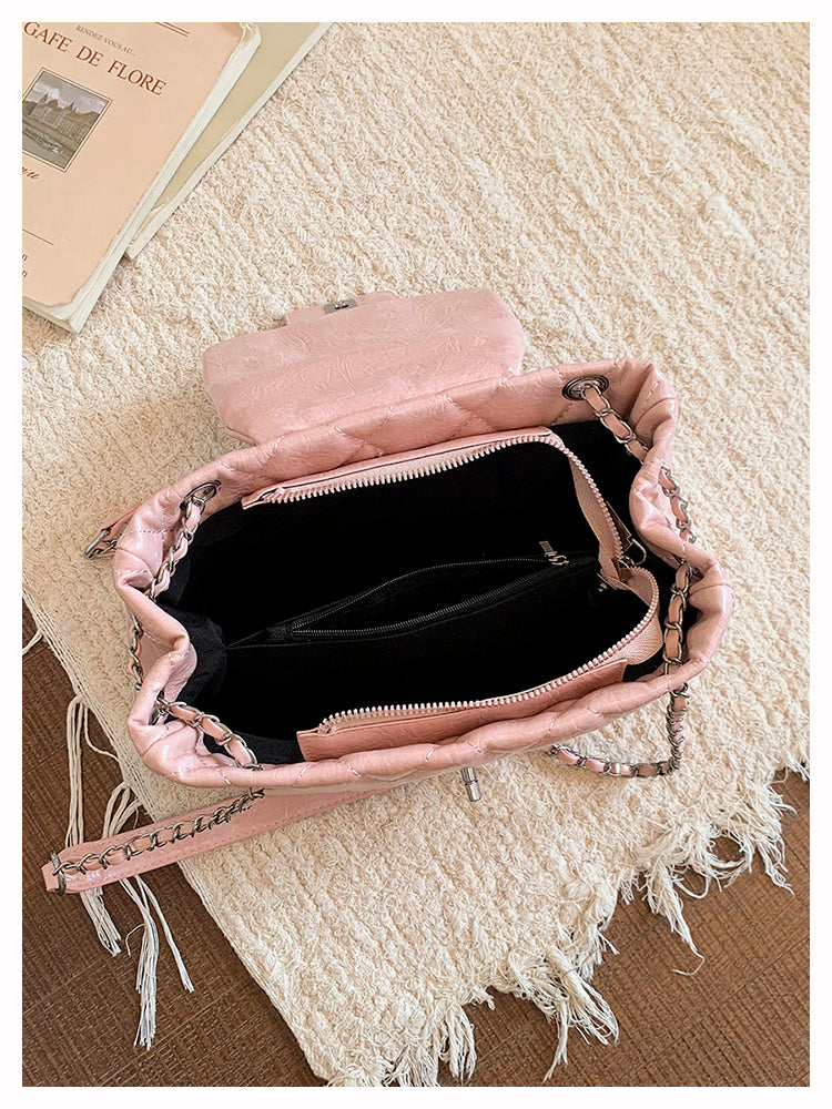 Modern Chic All-Season PU/Artificial Leather/Microfiber Leather Women's Crossbody Bags Other Bags | Color: Pink | Image 2