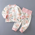 Minimalist Autumn 2-Piece Unisex Baby Pajama Set, Ages 3-24 Months | Color: Style 1 | Image 1