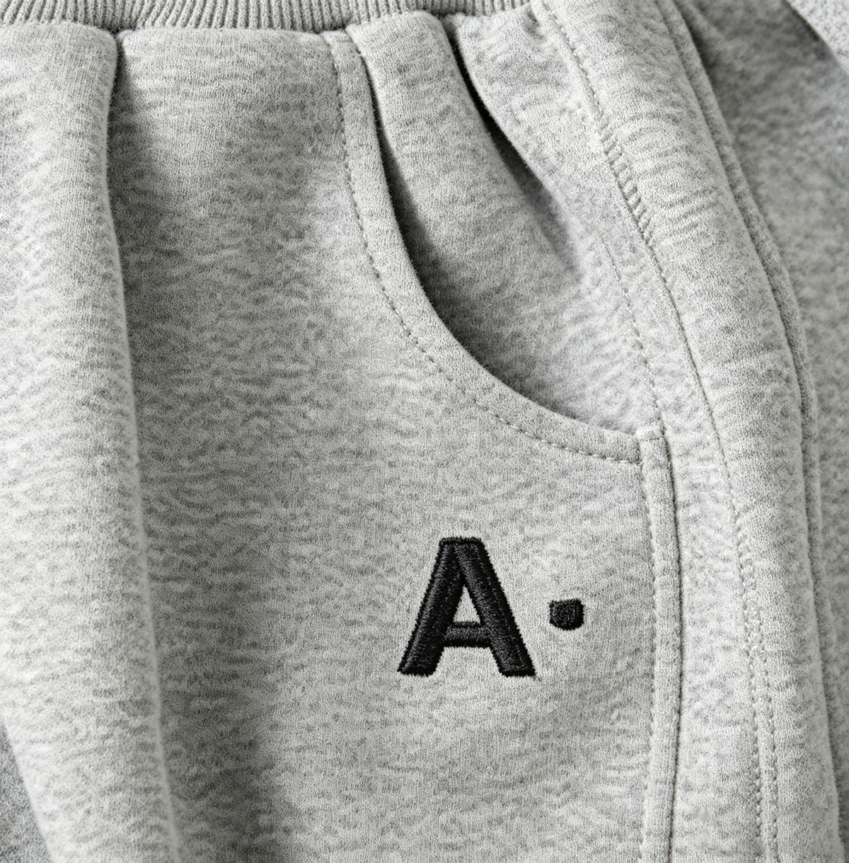 Minimalist Autumn Unisex Kids' Casual Pants, Ages 2-7 | Color: Light Grey | Image 2