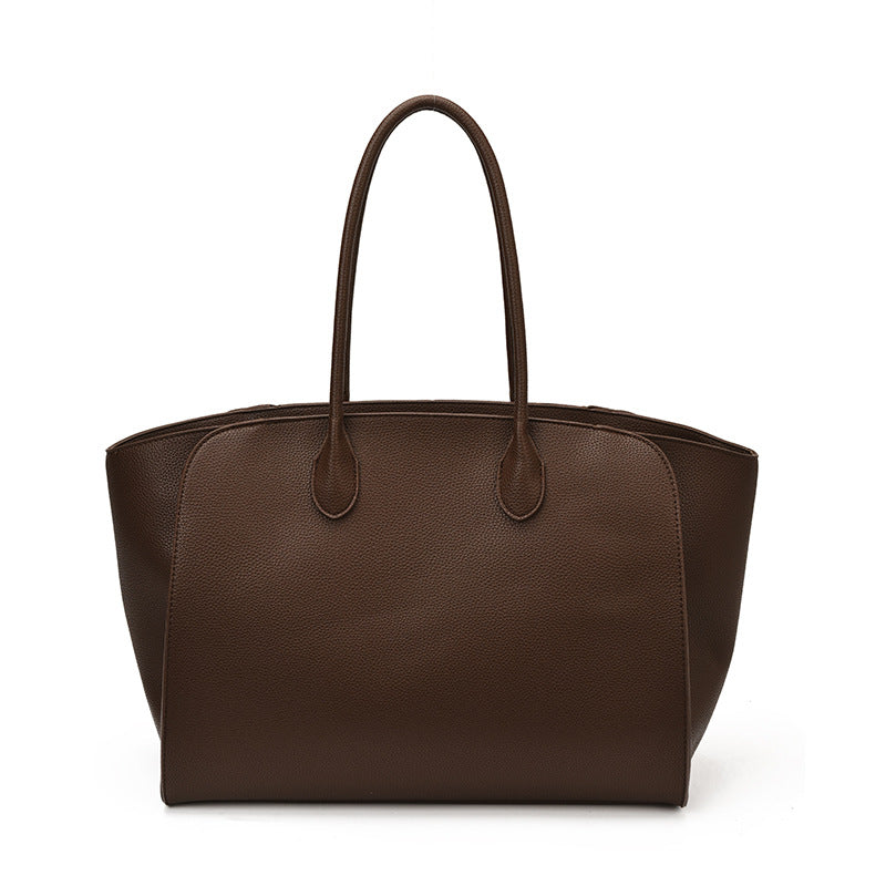 Modern Chic All-Season PU/Artificial Leather/Microfiber Leather Women's Shoulder Bags Tote Bags | Color: Coffee | Image 2