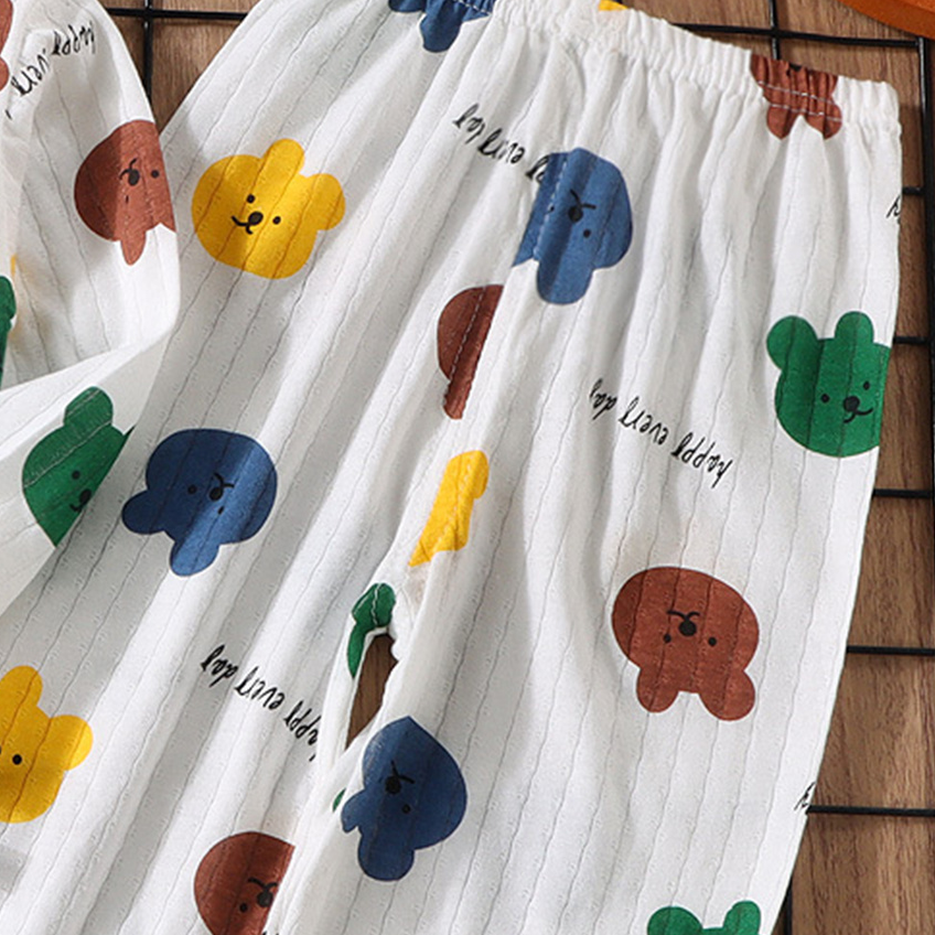 Minimalist Summer 2-Piece Unisex Kids' Pajama Set, Ages 2-7 | Color: Style 2 | Image 2
