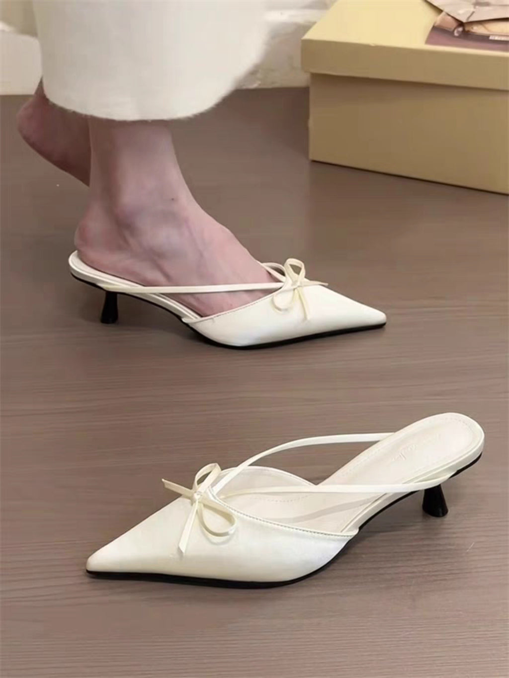 Modern Chic All-Season PU/Artificial Leather/Microfiber Leather Women's Wedge Sandals | Color: Apricot | Image 3