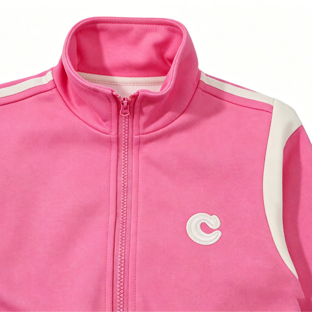 Casual Sporty Autumn 2-Piece Girls' Pants Suit, Ages 3-13 | Color: Pink | Image 3