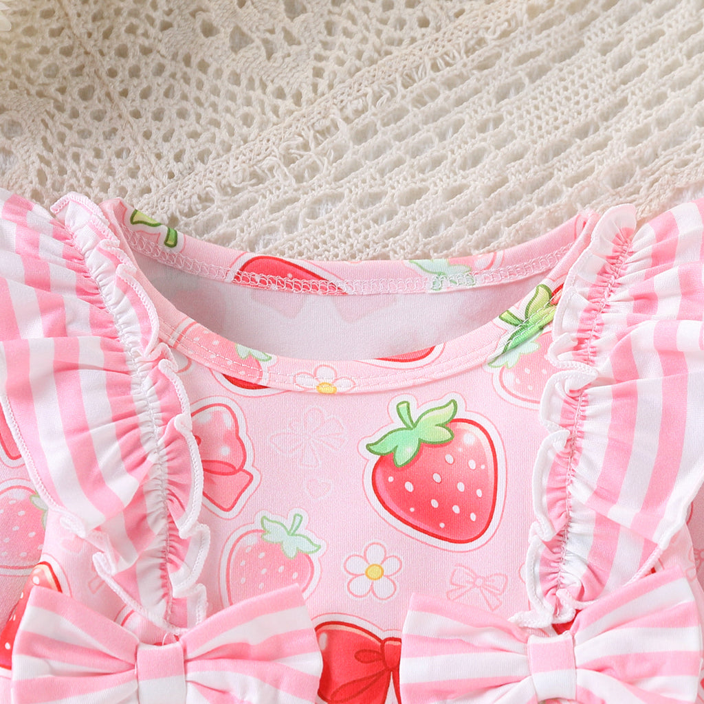 Sweet & Cute Autumn Baby Girls' Jumpsuit, Ages 0-6 Months | Color: grey&pink | Image 2