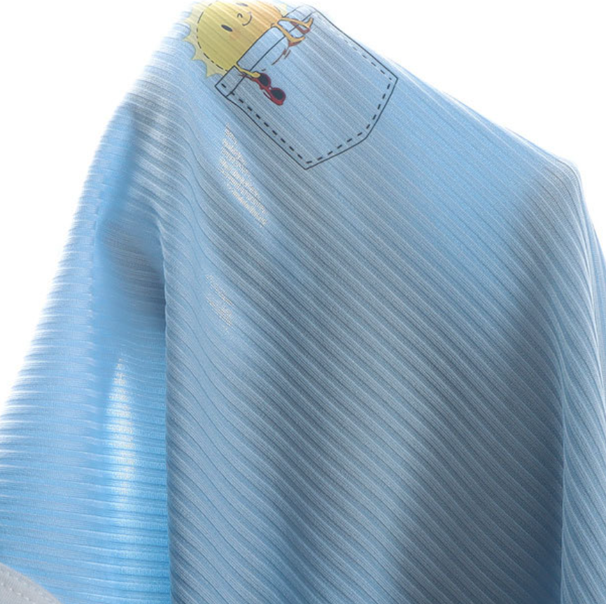 Minimalist Summer 2-Piece Boys' Pajama Set, Ages 2-7 | Color: Light Blue | Image 2