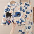 Modern Chic All-Season Casual Sporty Spring 2-Piece Boys' Pajama Set, Ages 3-11 | Color: Style 1 | Image 1