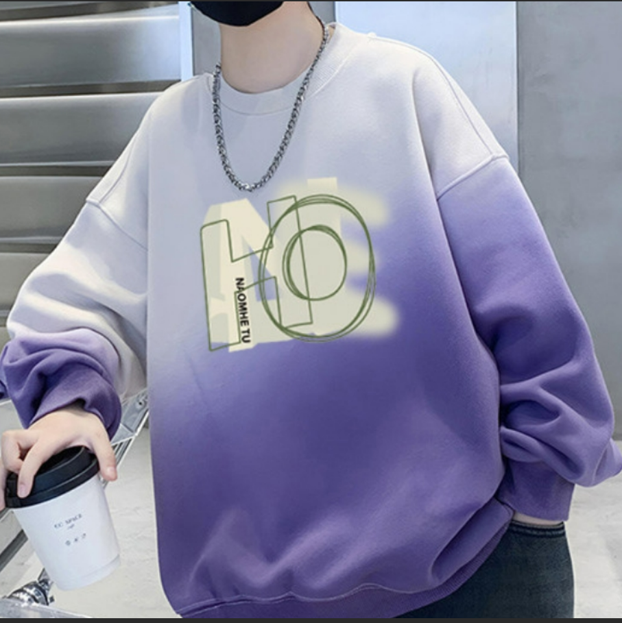 Minimalist Spring Boys' Sweatshirt, Ages 4-14 | Color: Purple | Image 1