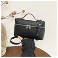 Modern Chic All-Season PU/Artificial Leather/Microfiber Leather Women's Crossbody Bags Box Bags | Color: Black | Image 1