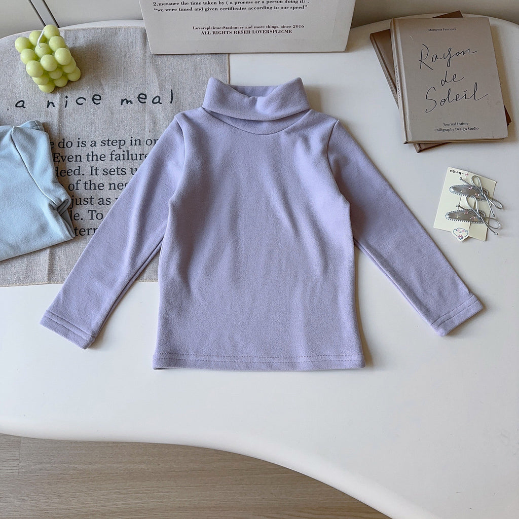 Minimalist Winter Girls' T-Shirt, Ages 2-5 | Color: Purple | Image 1