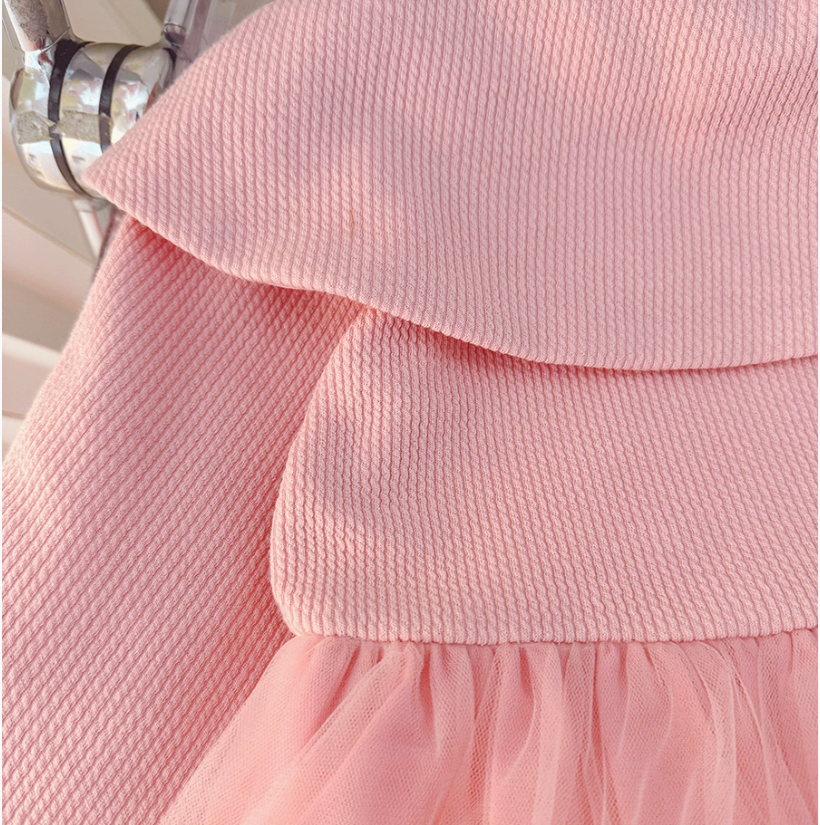 Sweet & Cute Autumn 2-Piece Baby Girls' Dress, Ages 9-24 Months | Color: Pink | Image 2