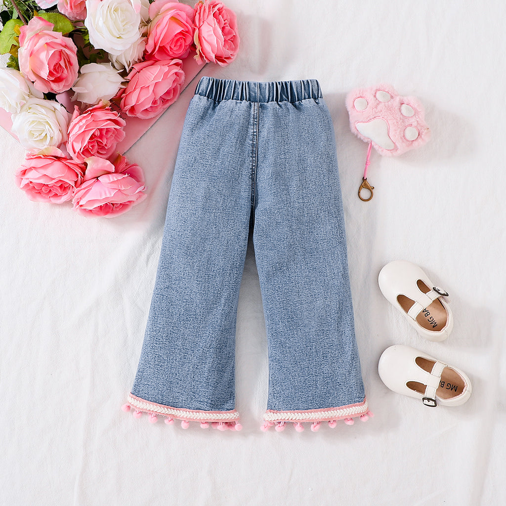 Sweet & Cute Autumn Baby Girls' Pants, Ages 9-24 Months | Color: Blue | Image 3