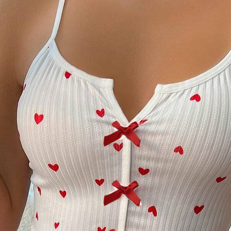 Sexy Summer 2 Pcs Women 's Sleeveless Sleep Set | Color: Style 2 | Image 3