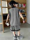 Minimalist Summer 2-Piece Boys' Pants Suit, Ages 4-14 | Color: Coffee | Image 1