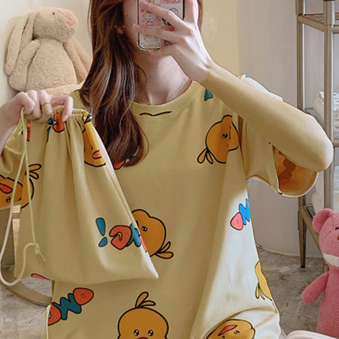 Sweet & Cute Summer Women 's Short  Sleeve Sleep Dress | Color: Style 1 | Image 2