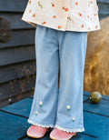 Minimalist Autumn Girls' Jeans, Ages 2-11 | Color: Light Blue | Image 1