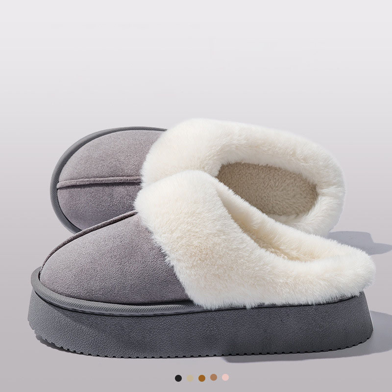 Modern Chic All-Season Others Women's Home Slippers | Color: Grey | Image 2