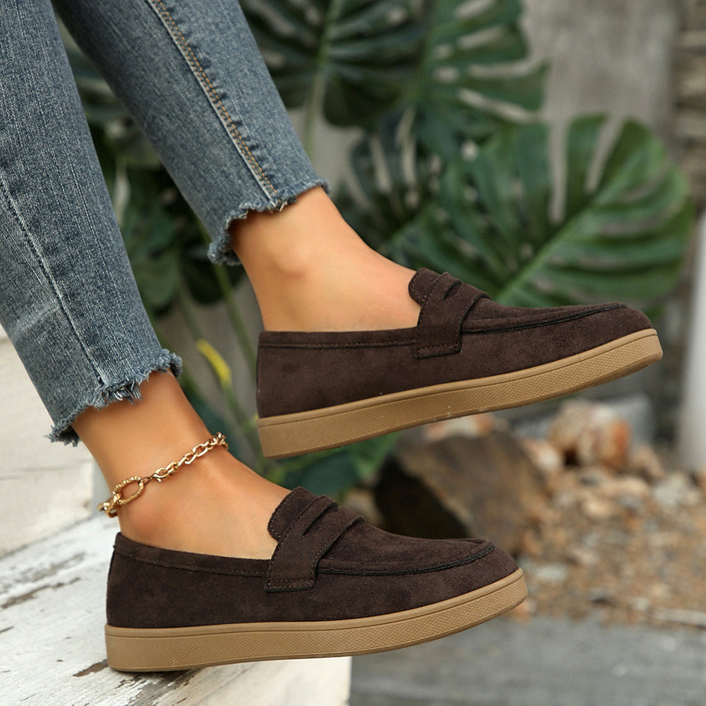 Modern Chic All-Season PU/Artificial Leather/Microfiber Leather Women's Casual Shoes | Color: Brown | Image 3