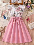 Sweet & Cute Summer Girls' A-Line Dress, Ages 8-12 | Color: Pink | Image 1